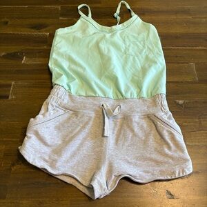Ivivva Girls Romper Mint Gray Shorts 8/10